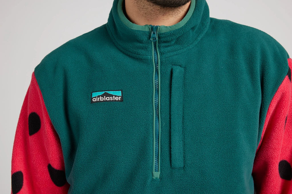 Airblaster Fleece Half Zip Watermelon