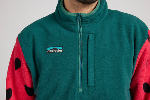 Airblaster Fleece Half Zip Watermelon