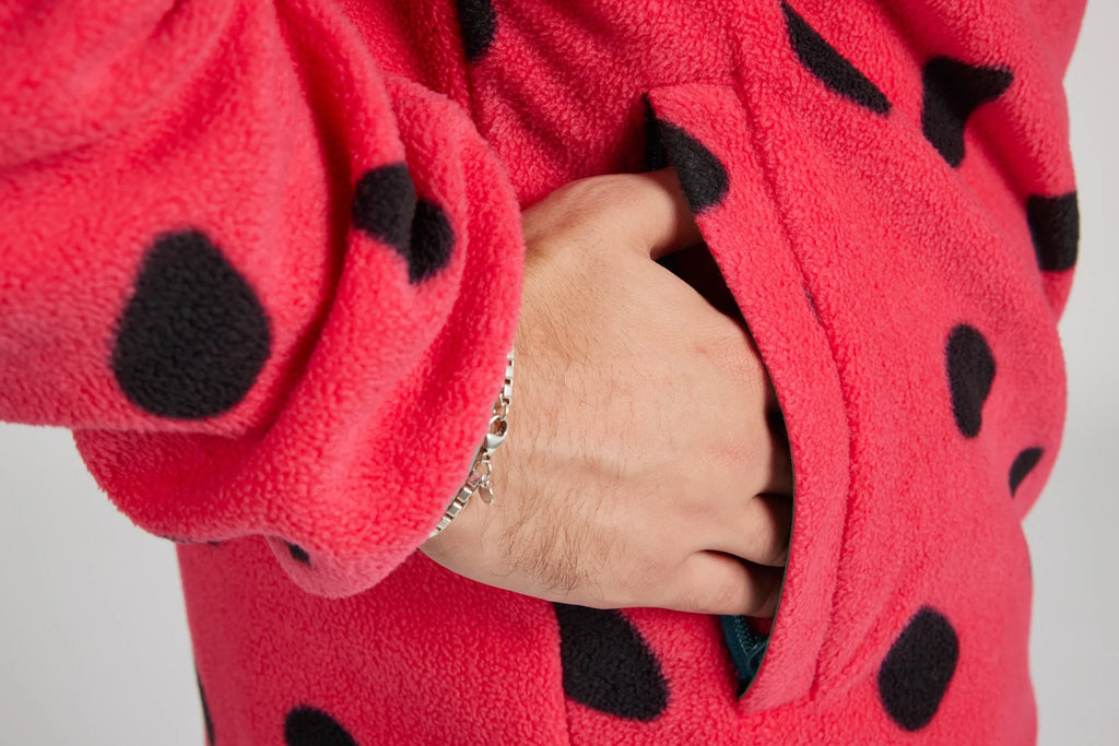 Airblaster Fleece Half Zip Watermelon