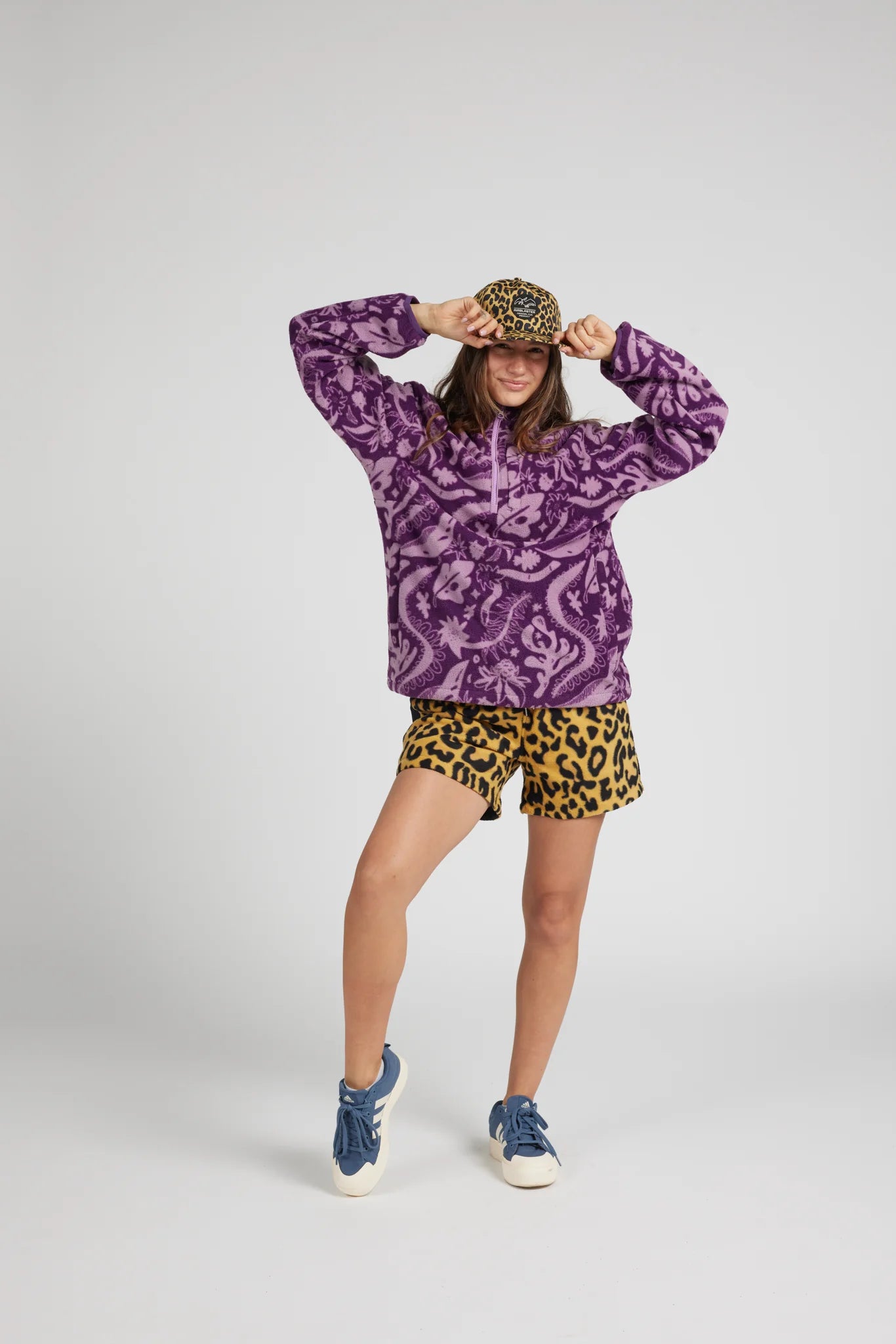 Airblaster Fleece Half Zip Blackberry Earth Life