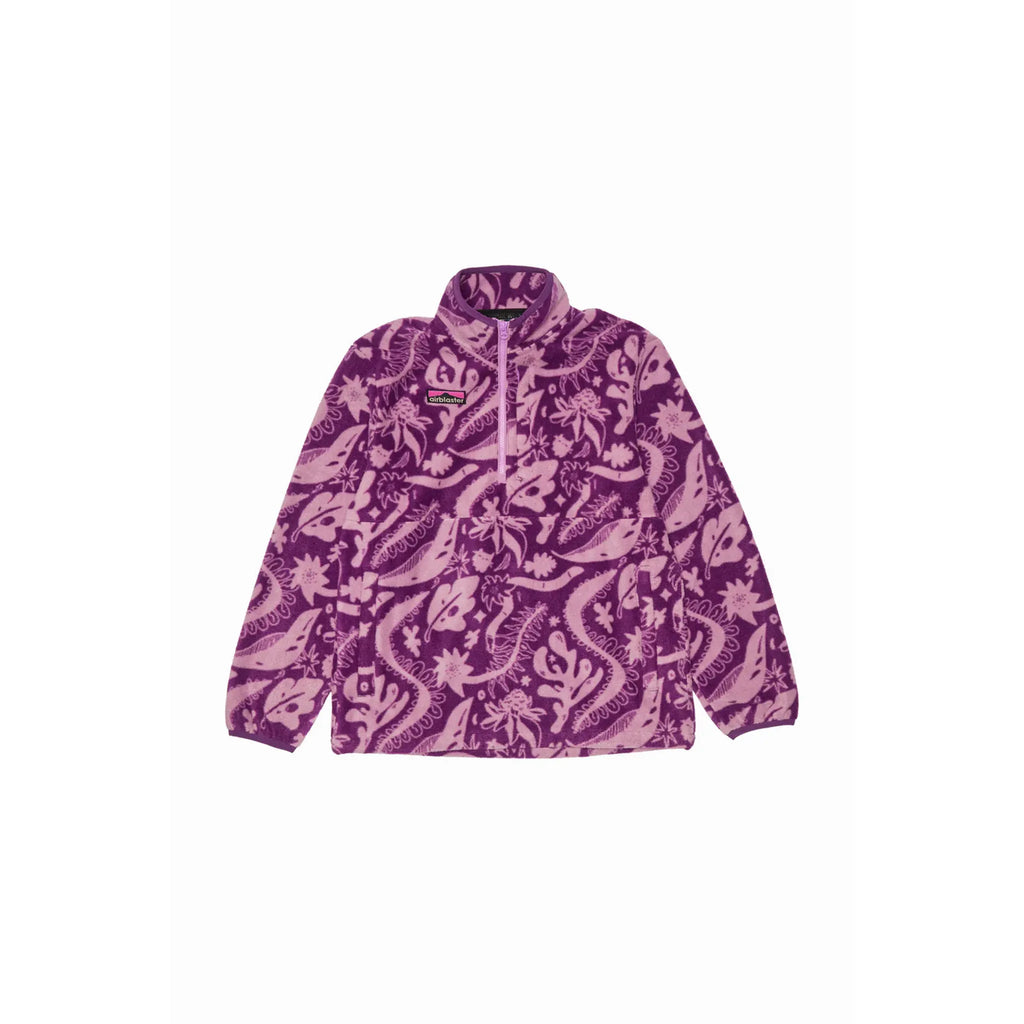 Airblaster Fleece Half Zip Blackberry Earth Life