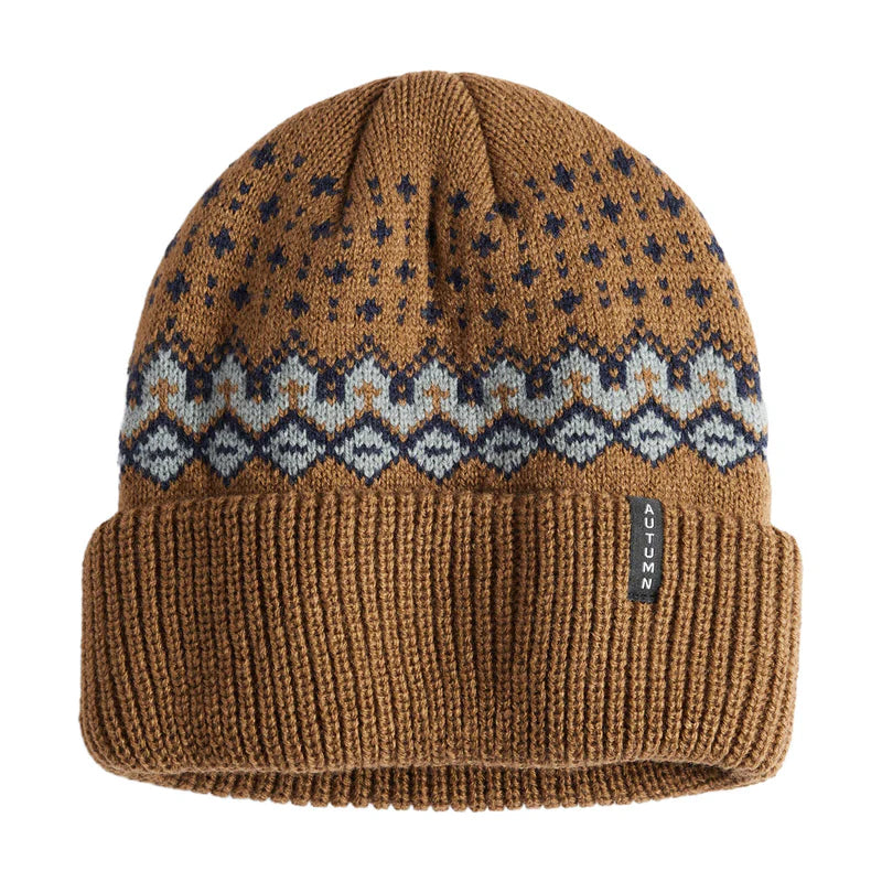 Autumn Beanie Fair Isle Light Brown