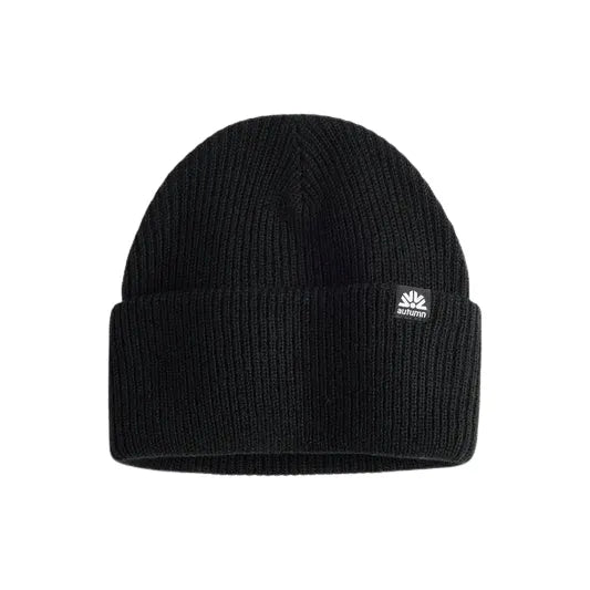 Autumn Beanie Simple Solid Black