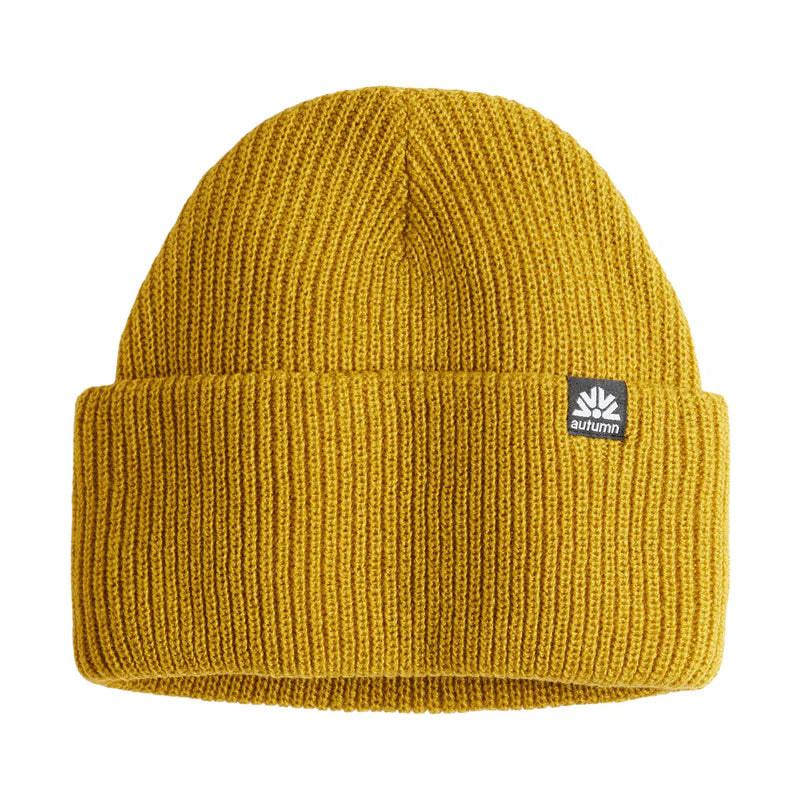 Autumn Beanie Simple Solid Olive Ochre
