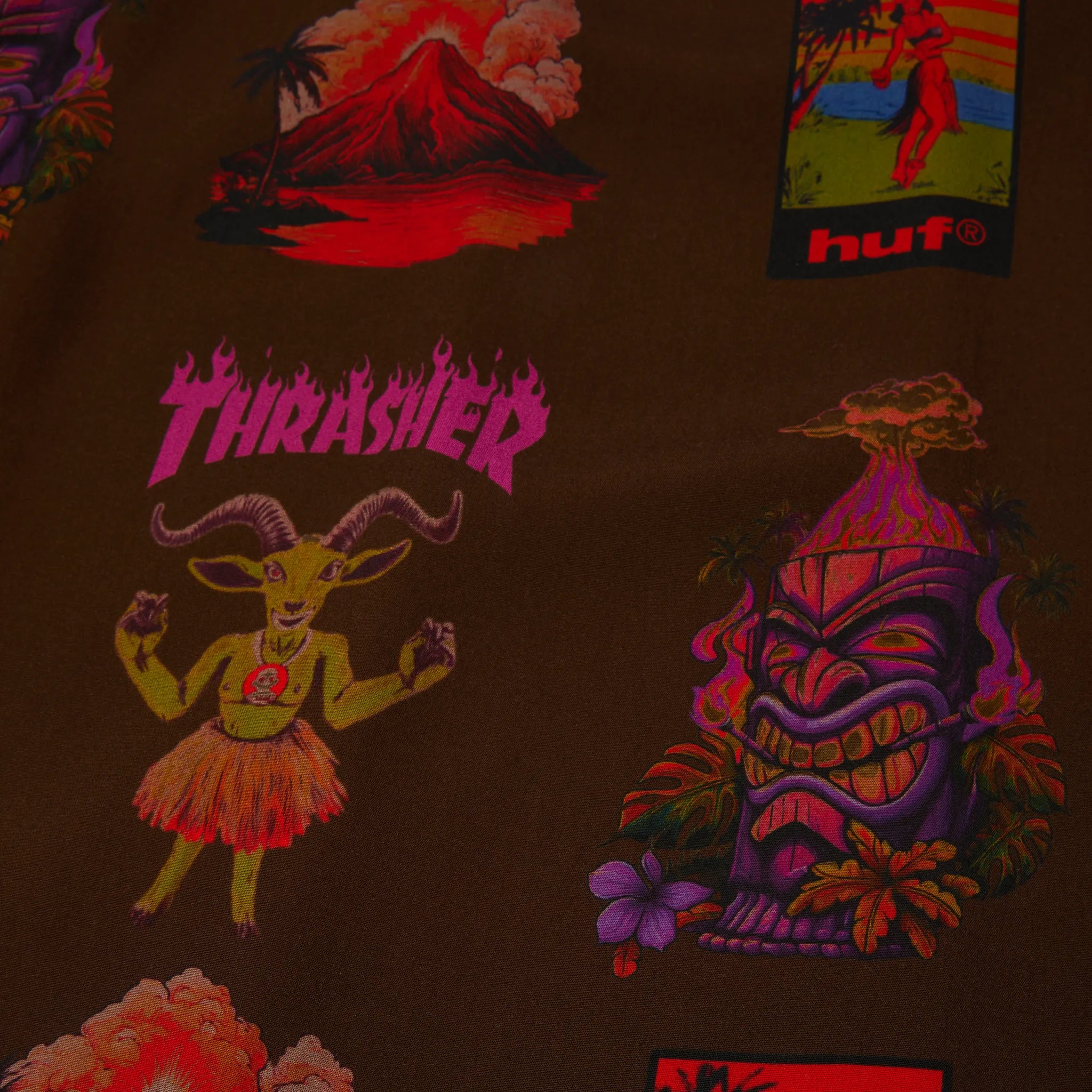 HUF x Thrasher Hawaiian Shirt