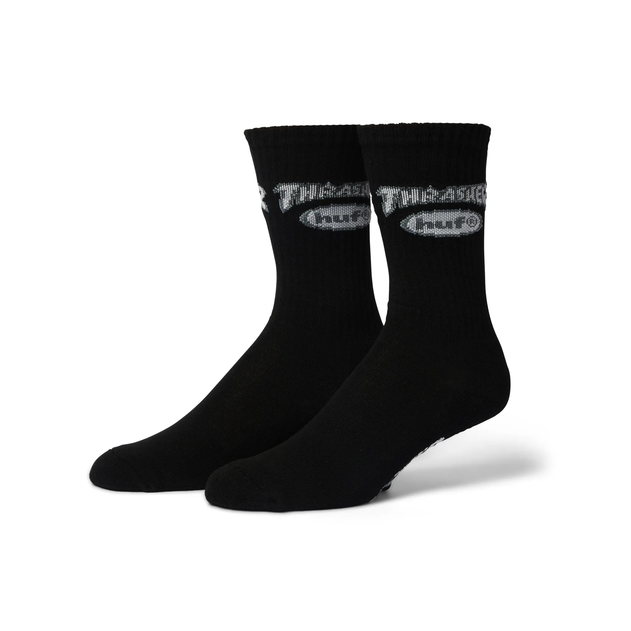 HUF x Trasher Logo Sock Black