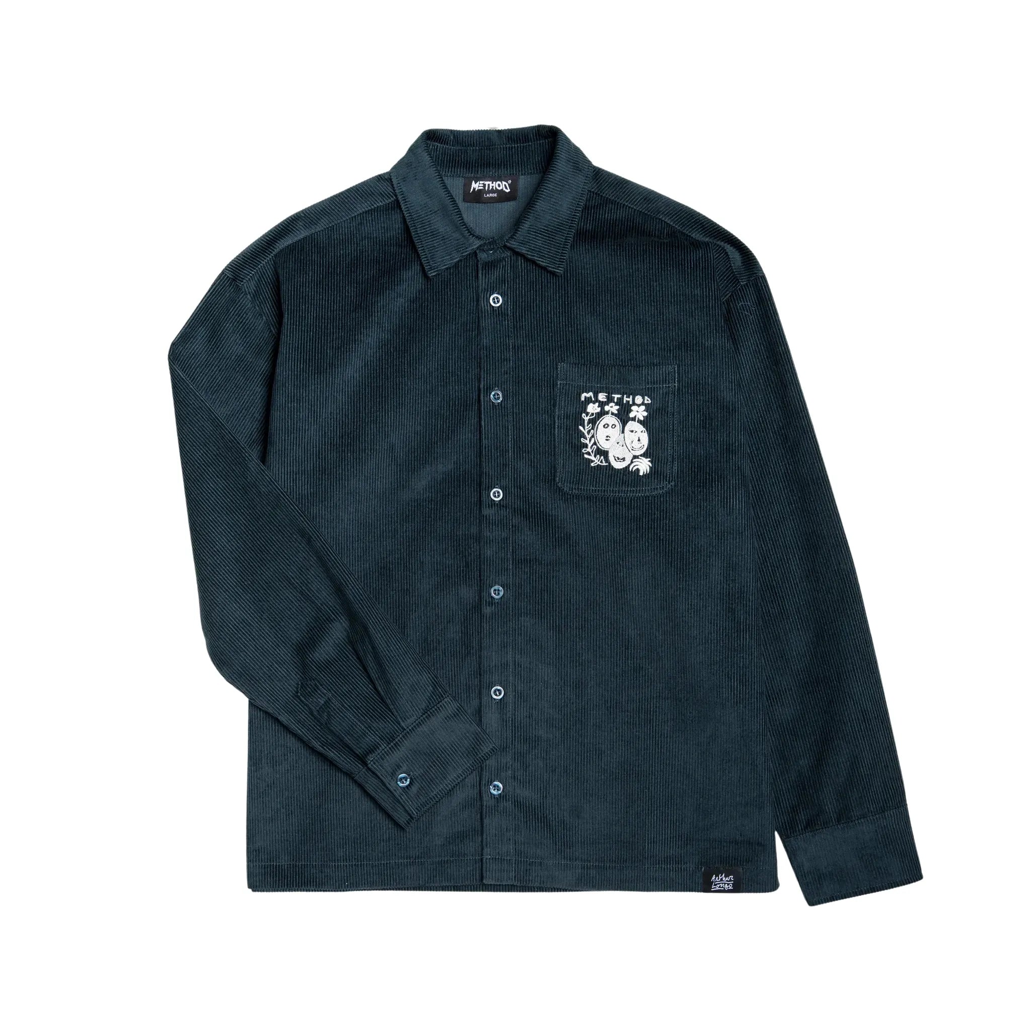 Method x Arthur Longo Cord Shirt Slate Blue